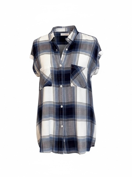 Rails Tops - Rails Plaid Rolled Sleeve Button Down Shirt
